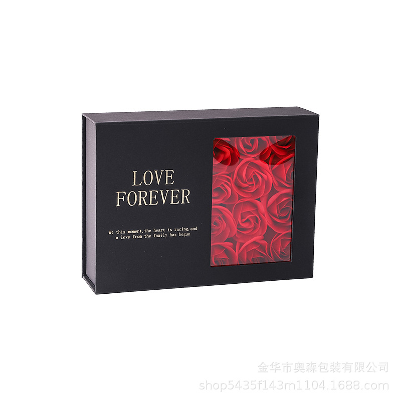 Fabricante al por mayor caja de joyería con tapa plegable, caja de collar de aretes, caja de joyería de alta calidad, caja de regalo de San Valentín, caja de regalo de cumpleaños