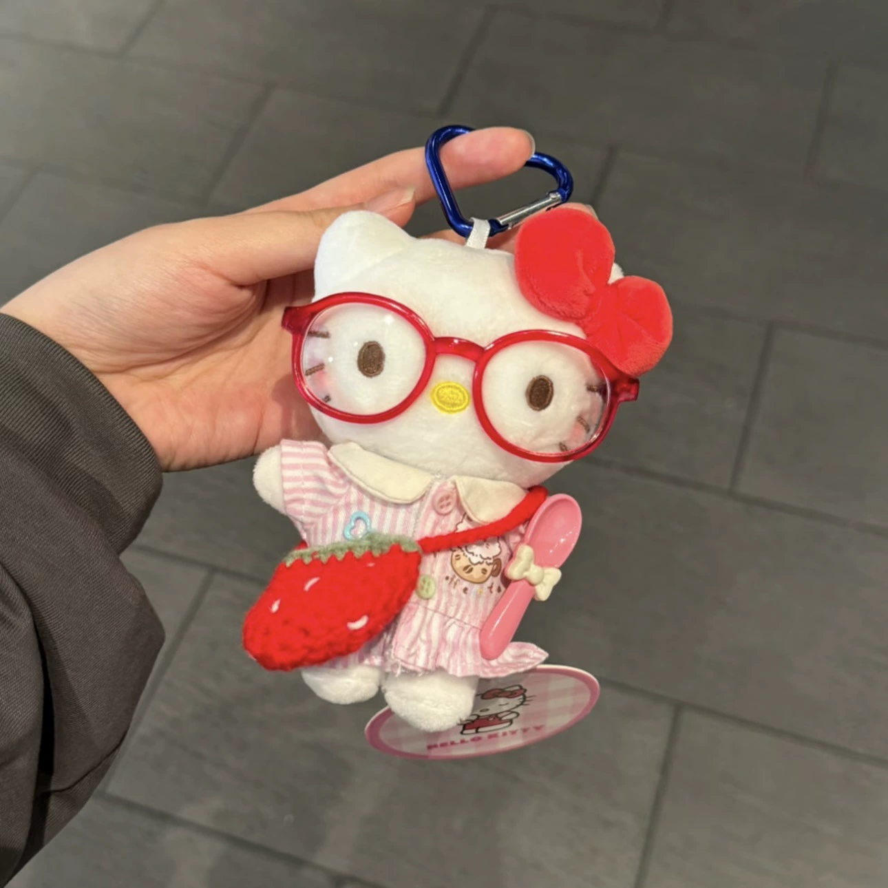 Hello Kitty, sanrio, оригинальная плюшевая подвеска, кукла, брелок, украшение сумки