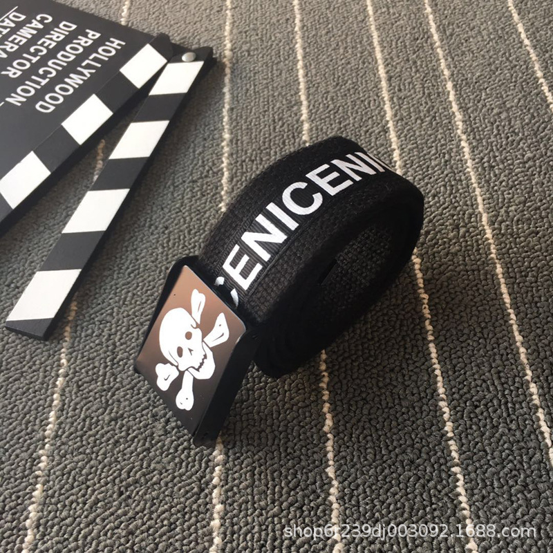 1 cinturón de lona estilo coreano para hombres cinturón de hebilla automática para jóvenes estudiante desnudo de moda simple de moda versátil calle