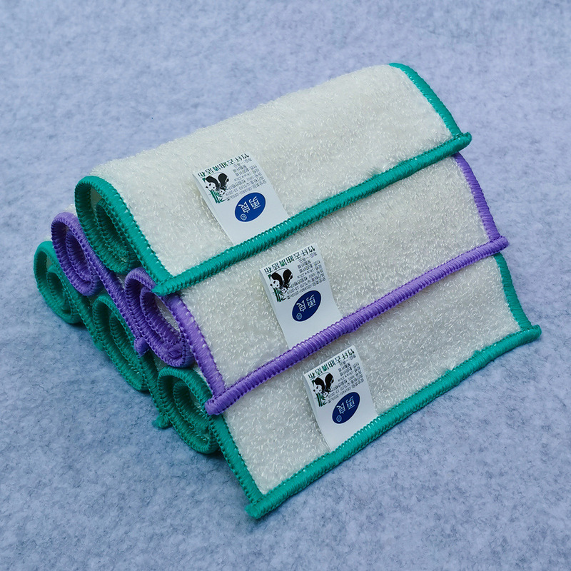 Yongliang Dishcloth, Bamboo Fiber Dishcloth, Not Easy to Stain with Oil, Lazy Rag, Absorbent Kitchen Scouring Pad, Thickeneded