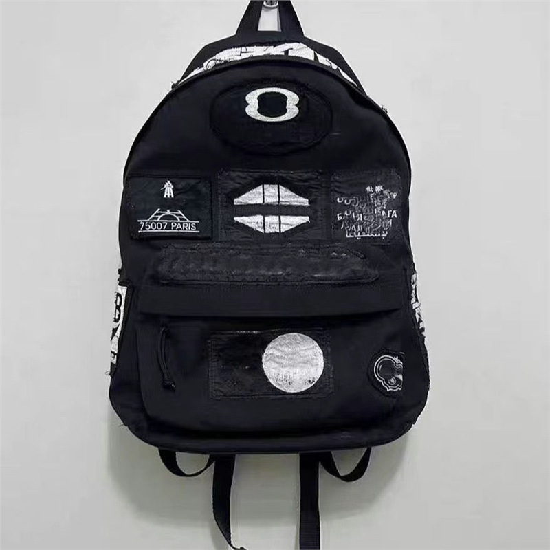 Balenciaga Explorer Multi-Patch Backpack Black