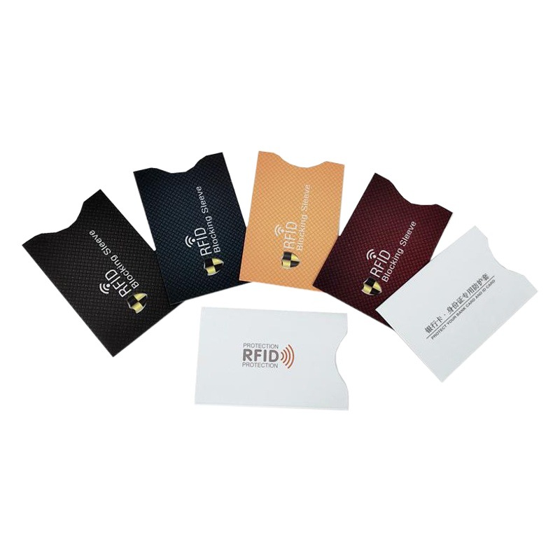 Spot wholesale RFID card case anti-scanning anti-degaussing anti-theft brush NFC bank ID card aluminum foil shielding card case