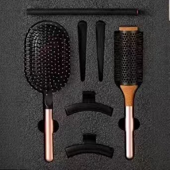 ダイソンと同じスタイルのエアクッションコーム、帯電防止マッサージコーム、ワイドトゥースコーム、ヘアコーム、女性用家庭用ポータブルエアバッグコームセット|undefined