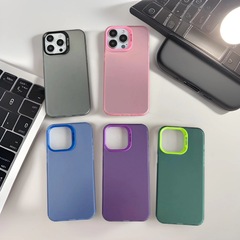 Apple 17携帯電話ケースIP15plusカラープリントIP17ProマットIP14pm二層IMDカラーシルバーケースに適用