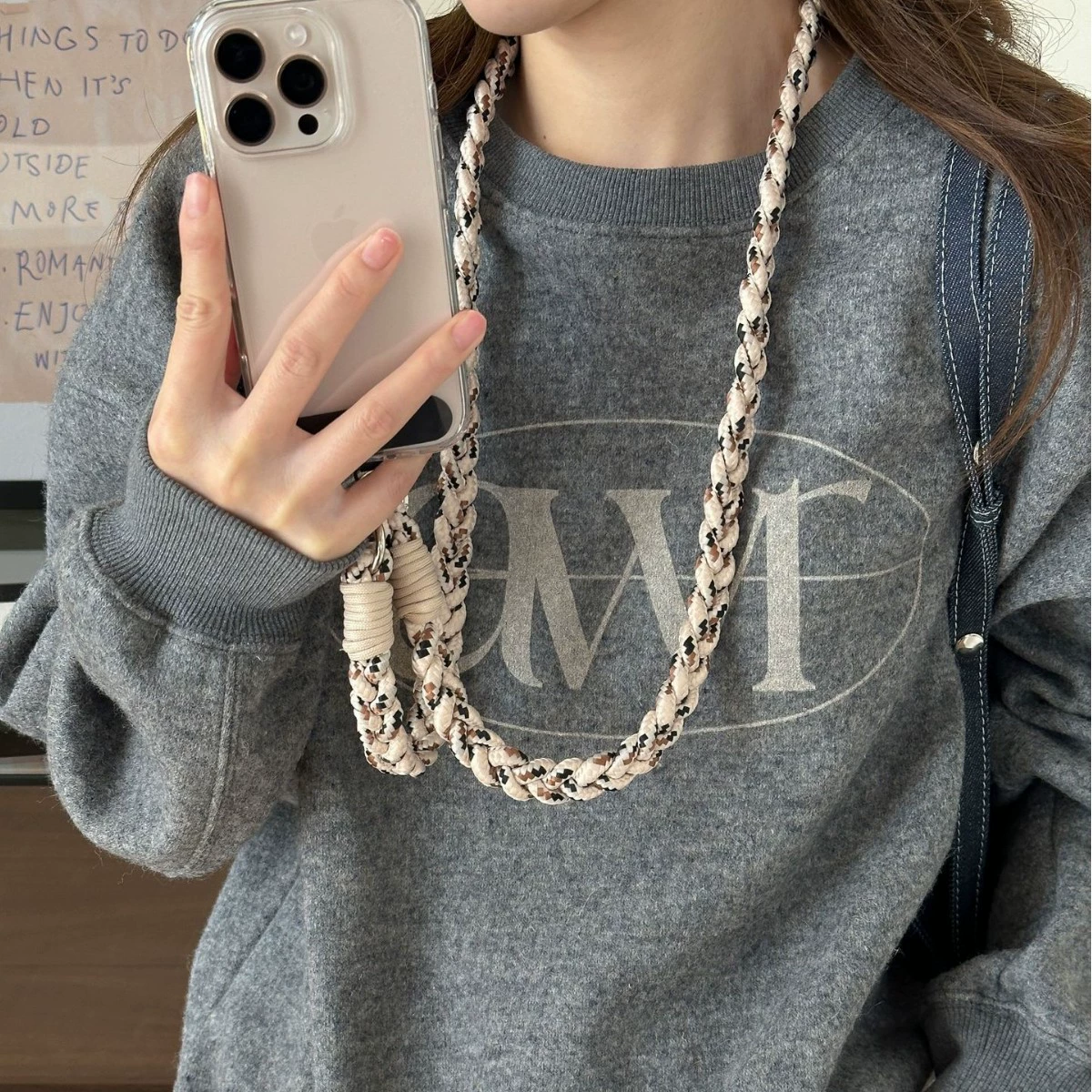 Новый мобильный телефон ремешок цепи цепи цепи для мобильного телефона прочный корпус анти-потерянный металлический телефон чехол универсальный ремешок двойной цепи