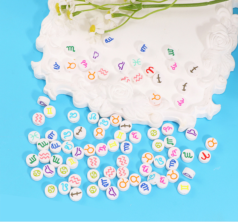 Beads Jewelry Making Type 1 Piece Soft Clay Constellation DIY Jewelry Accessories Beads