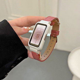 Huawei bracelet 8/7 strap Japanese buckle plum red wrist strap 6nfc version smart sports personality retro real