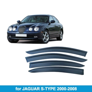 Suitable for Jaguar S-Type 2000-2008 Rain Shield Side Window Deflector Rain Eyebrow Thickened Light-Transmitting