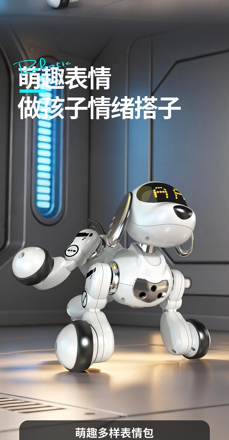 Ai Yingjia control remoto robot de simulación inteligente perro de inducción de gestos acción biónica para niños acertijos acompañantes juguetes de educación temprana