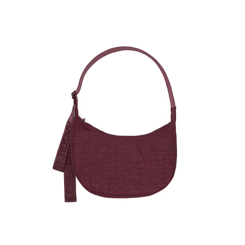 Cross-Border Best-Selling Baggu Style Underarm Bag, Nylon Pleated Lightweight Adjustable Shoulder Bag, Commuter Crescent Bag