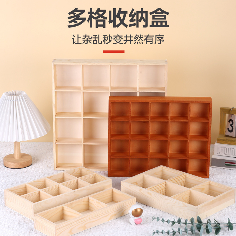 Ins-Style Storage Box with Multiple Compartments for Organizing Markers, Crayons, Nail Art, Diamonds, Small Parts, and Multi-Purpose Decorative Items