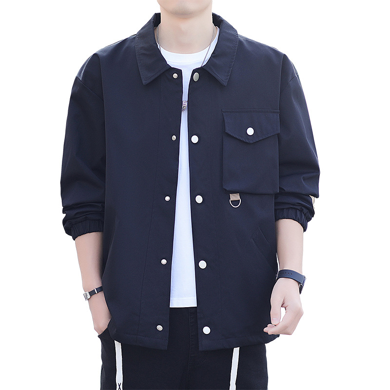 Primavera y otoño chaqueta sin sombrero hombre nuevo chaqueta de brisa juvenil chaqueta de moda chaqueta ropa de hombre
