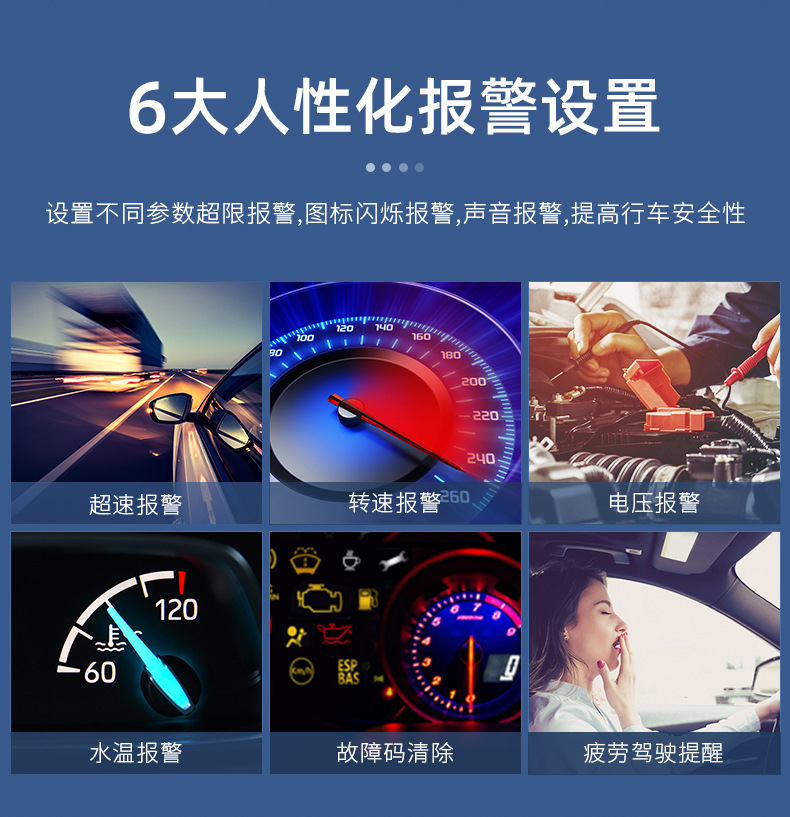 Weiying smart M17 car monitor car obd universal projector Shenzhen HD HUD head-up display