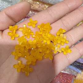 爆款大桂花花瓣四叶草捷克琉璃DIY手工发簪发饰手链花托串珠材料