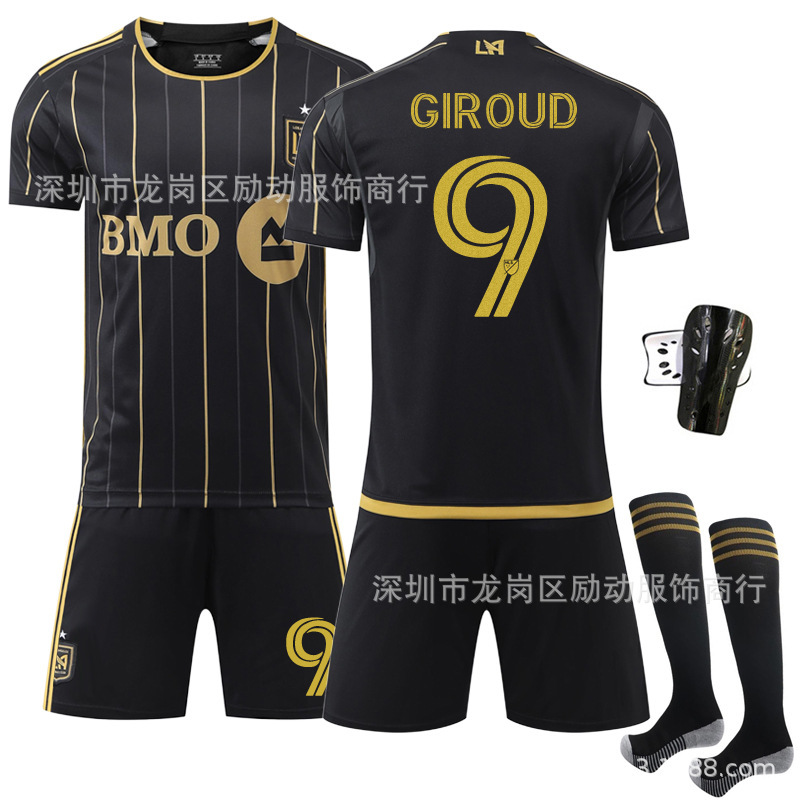 2025年大联盟足球服黑色9号吉鲁11贝尔洛杉矶FC球衣7号孙兴慜球衣|undefined