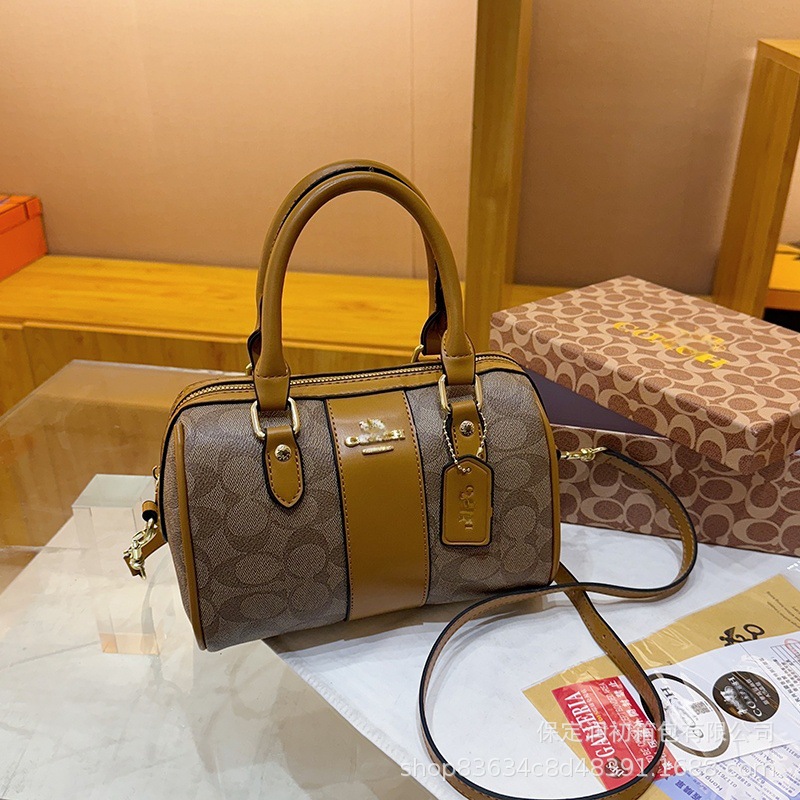 Koujia New Boston Pillow Bag Retro Monogram Large Capacity Versatile Fashion Handbag Shoulder Crossbody Bag - Thumbnail 3