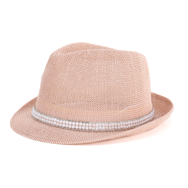 Sombrero de verano de las mujeres nuevo sombrero de bola de hilo de paja sombrero de sol retro británico refrescante sombrero fresco transpirable al por mayor