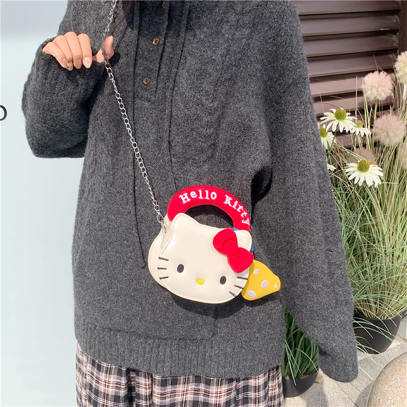 Hellokitty Cross-Body Bag Mini Handbag Women's Mobile Phone Bag Daily Commuting 2025 New Style Cute and Good-Looking