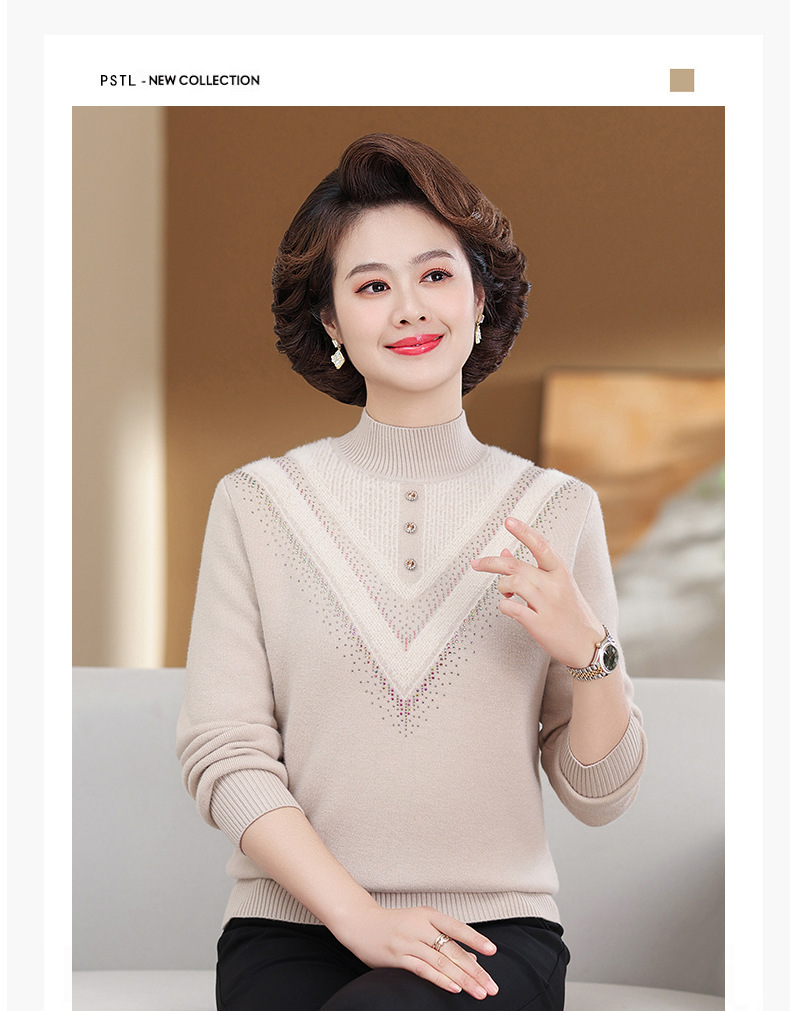 E5897 890K ÁO LEN NỮ TAIRYA MÙA XUÂN THU ĐÔNG TRUNG NIÊN DÀY ẤM THỜI TRANG NỮ G03 SẢN PHẨM MỚI