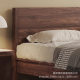 Modern Simple South American Walnut 1.8 m Solid Wood Bed Double Master Bedroom Bed 1.5 m Log Style Home Bedroom Bed