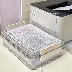 透明a 4ファイルボックスの答案用紙収納整理神器大容量証明書事務学習資料防塵収納ボックス