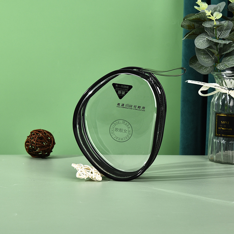 透明PVC收纳包 半圆防水防尘多功能拉链包女士内衣文胸包装收纳包