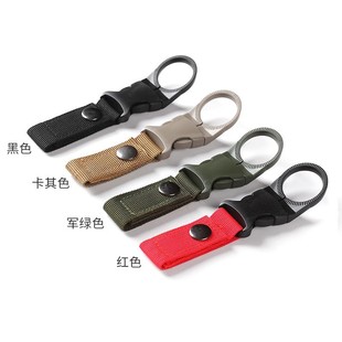 Outdoor Mineral Water Bottle Buckle Hanging Buckle Beverage Kettle Water Cup Belt Backpack Nylon Hook Multifunctional Portable Accessories