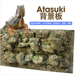 爬虫爬宠3D背景板生态造景天然PU饲养箱爬虫缸雨林缸龟缸一板成景