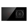 157 touch single circle black one open + German style