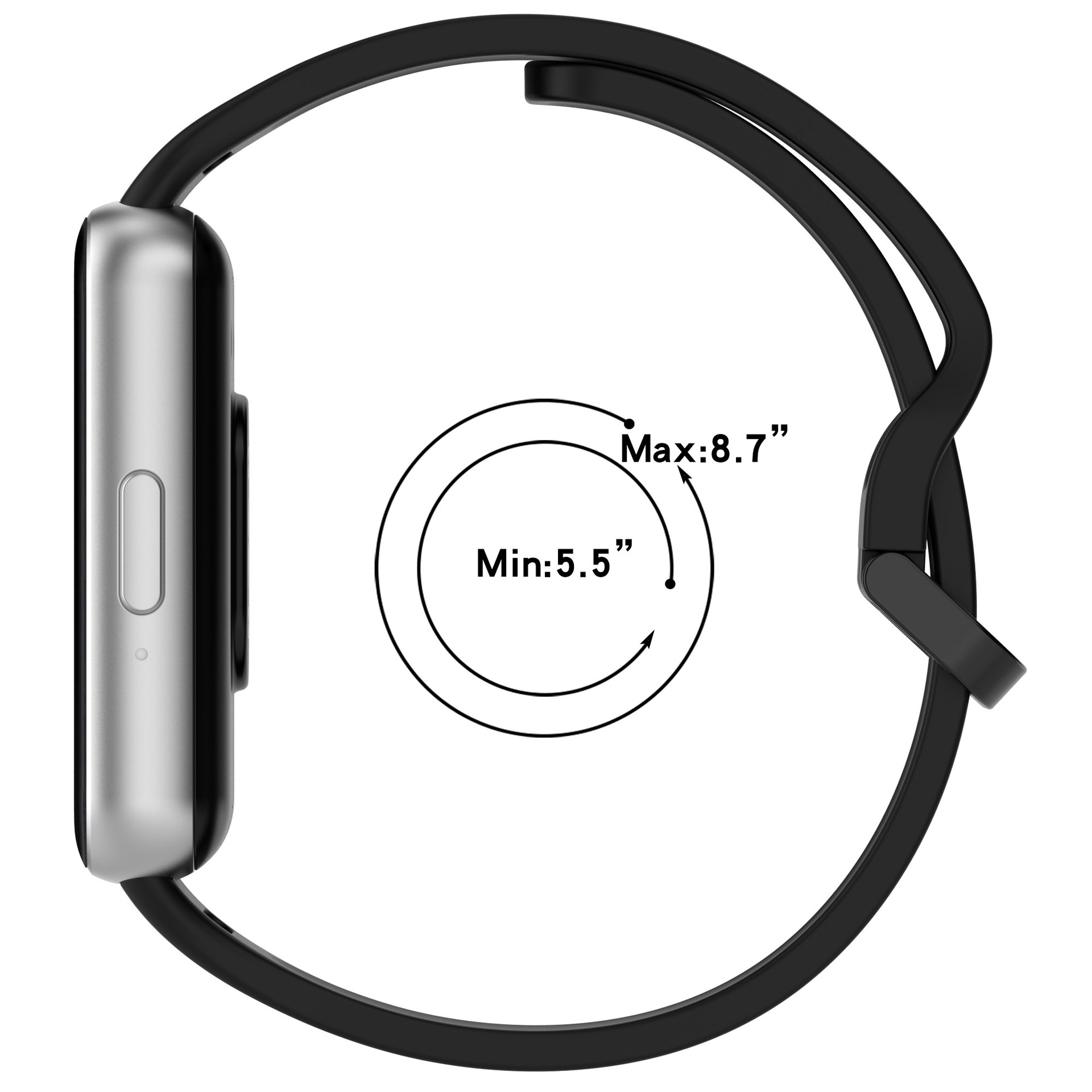Suitable for the official same style of metal head grain of the Samsung Galaxy Fit3 SM-R390 watch strap Item Picture