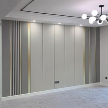 竹木纖維護牆板電視背景牆2021新款北歐卧室客廳簡約集成牆板裝飾