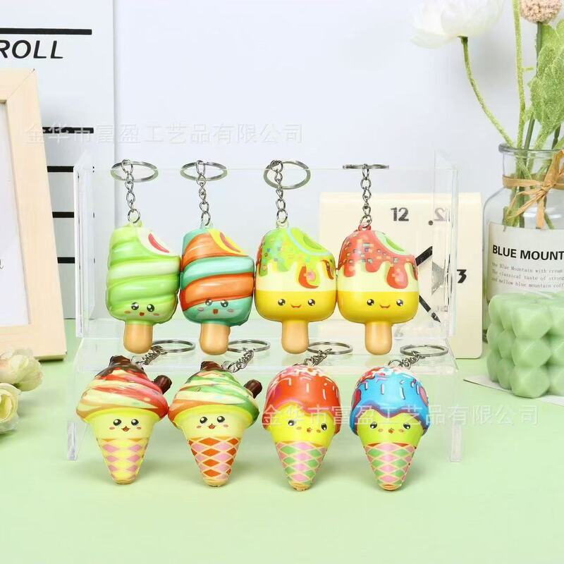 Pu Slow Rebound Simulated Ice Cream Keychain Office Decompression Healing Cute Ornaments Kidsren's Pinch Keychain Pu Slow Rebound Simulated Ice Cream Keychain Office Decompression Healing Cute Ornaments Kidsren's Pinch Keychain