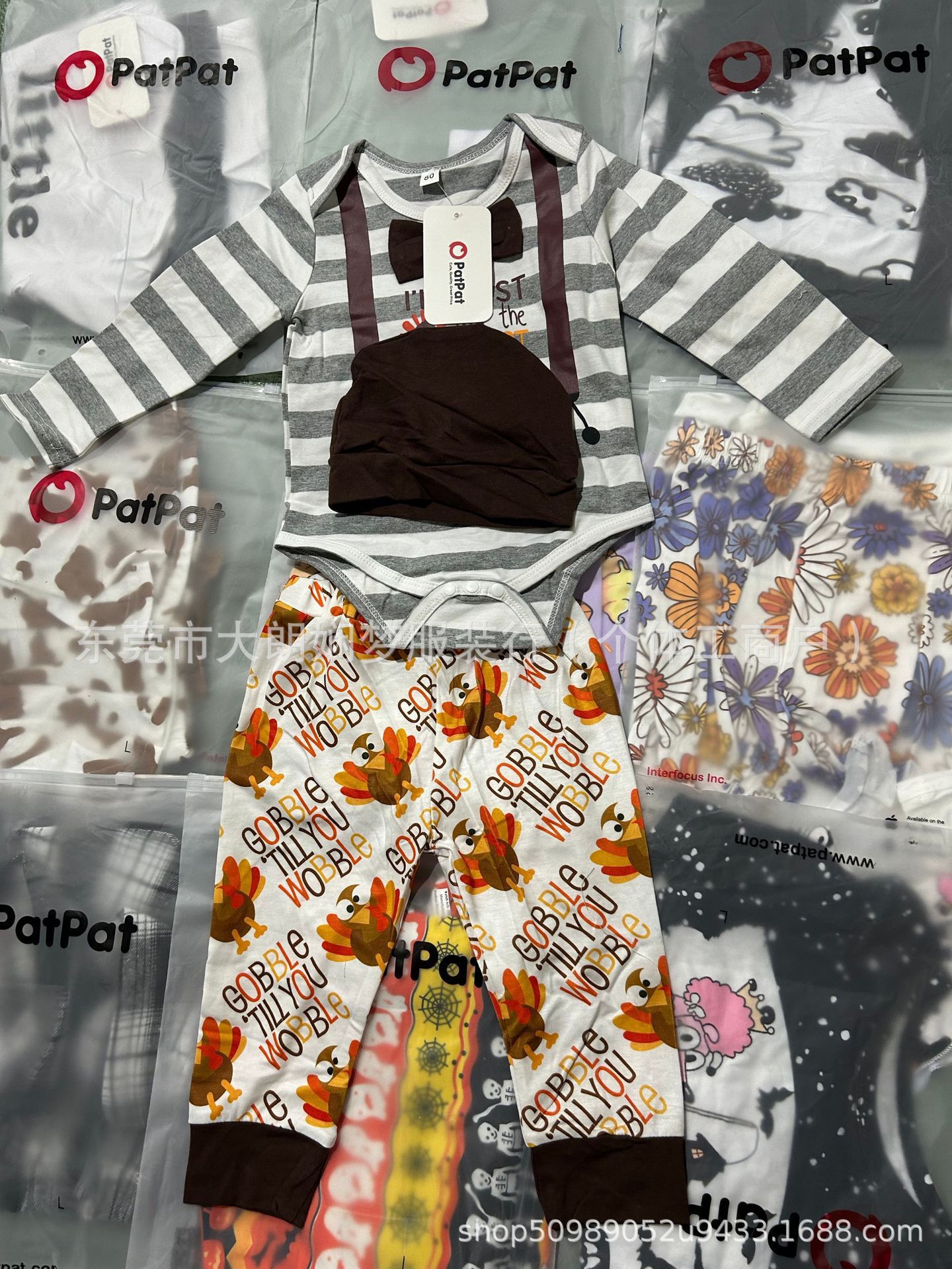 Patpat sets de ropa infantil comercio exterior transfronterizo Patpat sets stock tail container fuente al por mayor