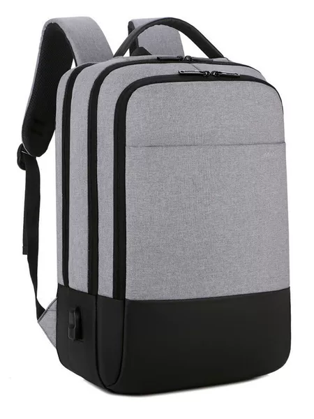 Men's backpack with printed logo and pattern, suitable for business and travel, computer bag, women's cross-border backpack