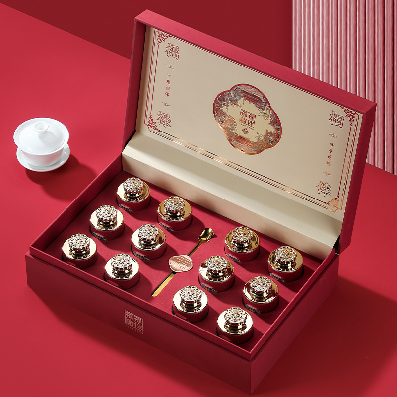 新款小罐茶包装盒通用空礼盒岩茶红茶绿茶龙井西洋参黑枸杞茶叶罐