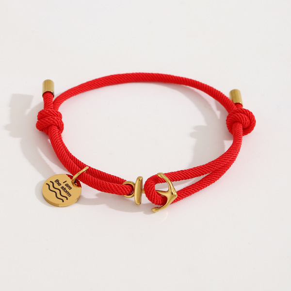 woven adjustable bracelet stainless steel handmade for men and women