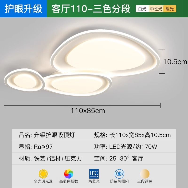 뜨거운 판매 전체 스펙트럼 - 거실 램프 - 세 가지 색상(리모컨 없음)