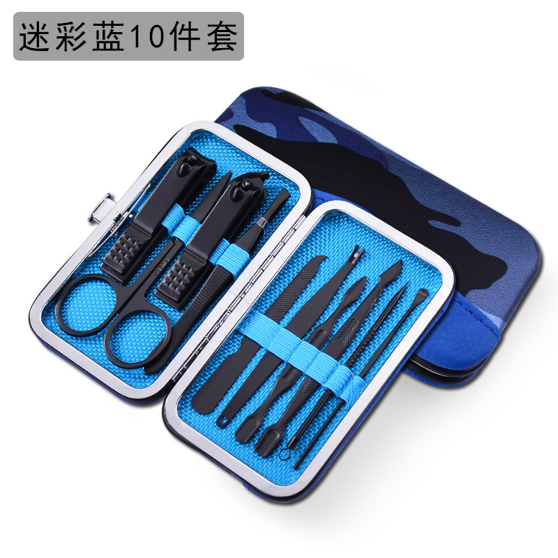 Fábrica directa pedicure kit de cortador de uñas portátil doméstico de acero inoxidable pinza de uñas pedicure kit de herramientas de manicuras