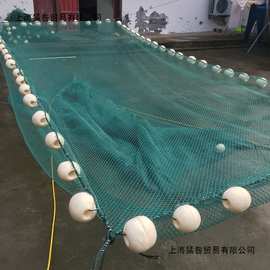 网箱养殖网大鱼网箱养鱼箱10目加盖水产网箱拉链带盖大鱼养殖网箱