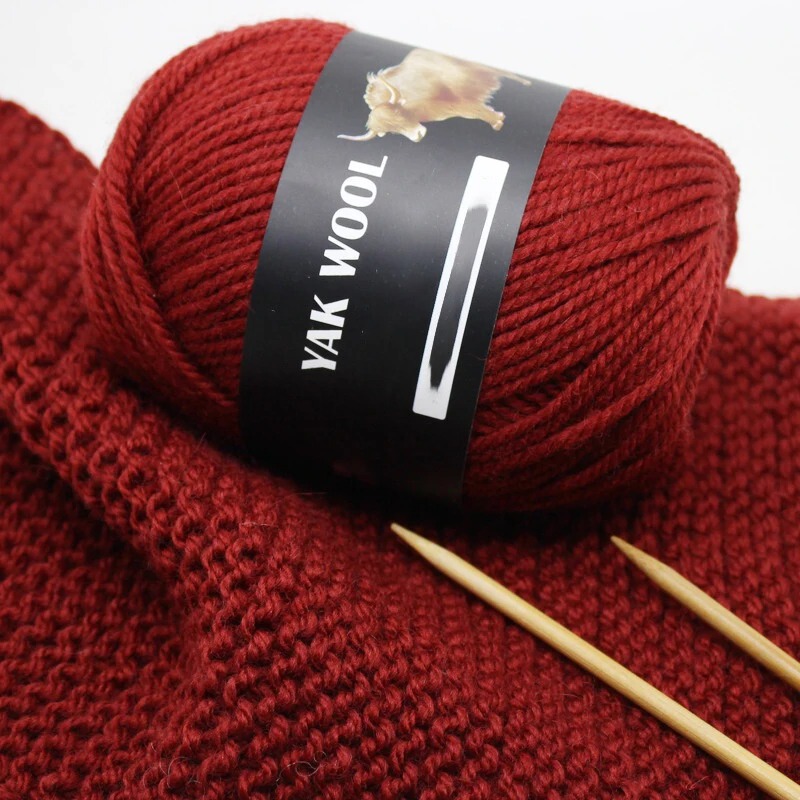 Yak Wool Thick Wool Thread Scarf Hat Thread Stick Needle Handmade Crochet Thick Outwear Vest Baby Wool Ball