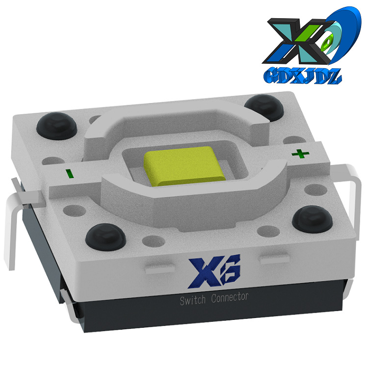 贴片轻触开关带灯4.9*4.9  带灯贴片开关批发  带灯贴片按键开关