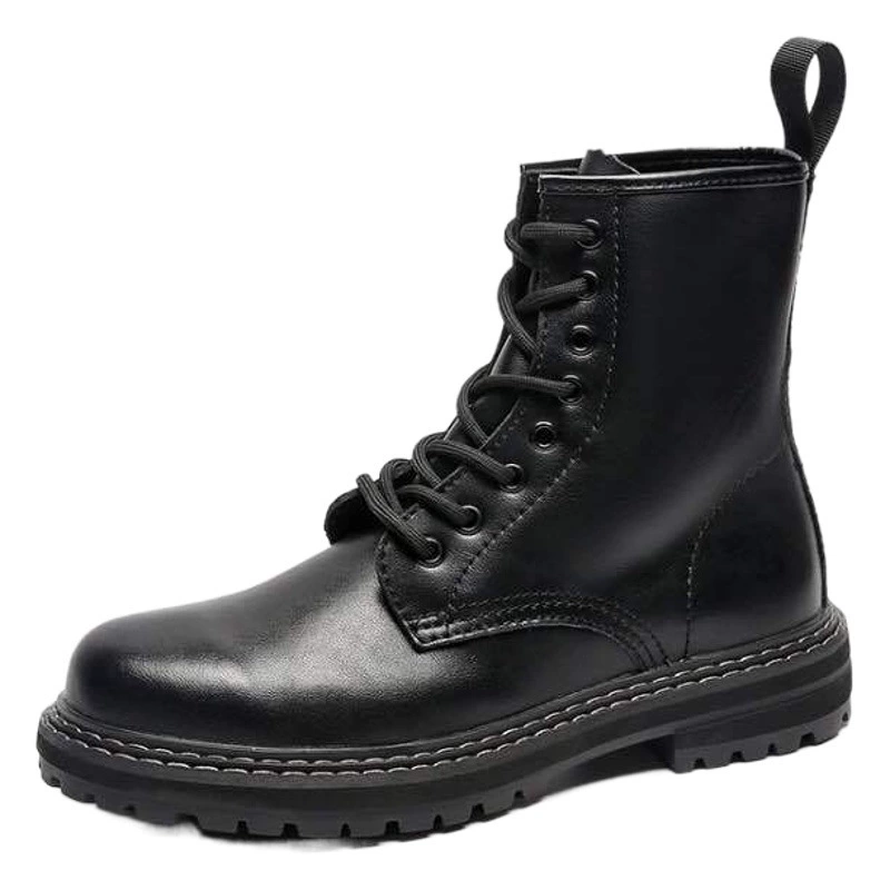 Ins Martin ботинки мужские из натуральной кожи в британском стиле рабочие ботинки высокие кожаные ботинки черные модные Универсальные мотоциклетные ботинки в Корейском стиле