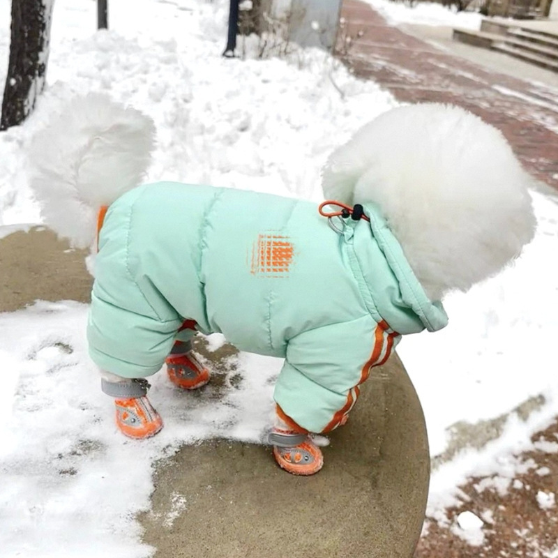 Pet Four-Legged Cotton Coat Thickeneded and Warm Winter Dog Clothes Teddy Bichon Pomeranian Yorkshire Terrier Small Size Dogs Cotton Coat Pet Four-Legged Cotton Coat Thickeneded and Warm Winter Dog Clothes Teddy Bichon Pomeranian Yorkshire Terrier Small Size Dogs Cotton Coat
