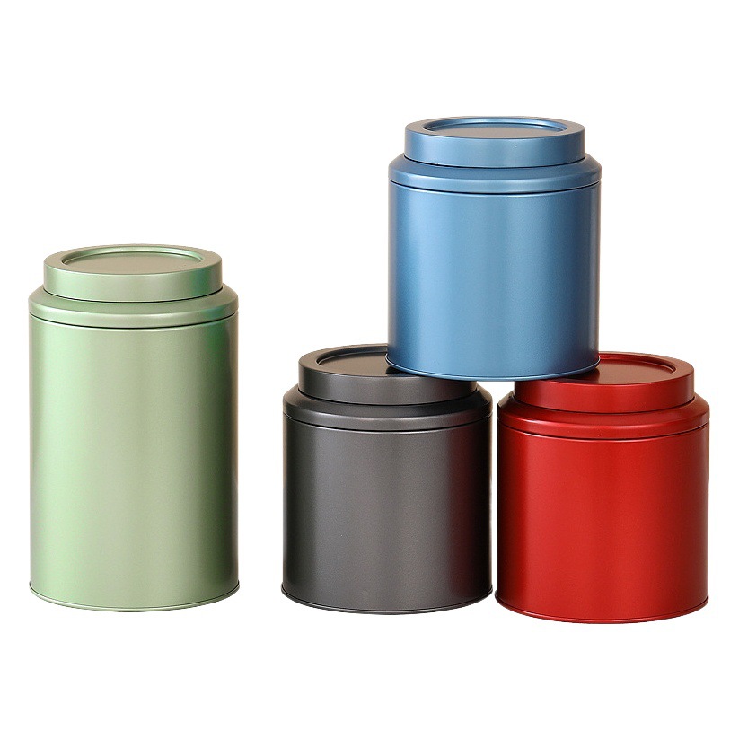 El hierro del té de la hojalata puede personalizado redondo sellado 125g té negro té verde puede fábrica al por mayor caja de embalaje de té image 1