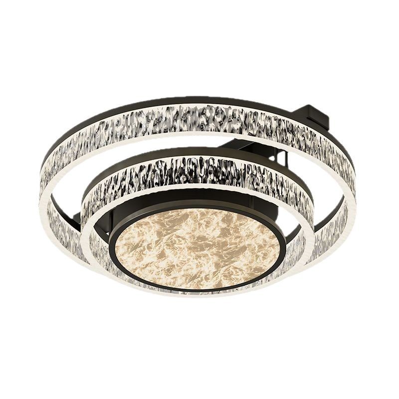 Luz de techo redonda de sala de estar lujosa lujosa sensación de alto nivel de la luz principal del pasillo italiano minimalista de alta gama lámpara de dormitorio doméstica