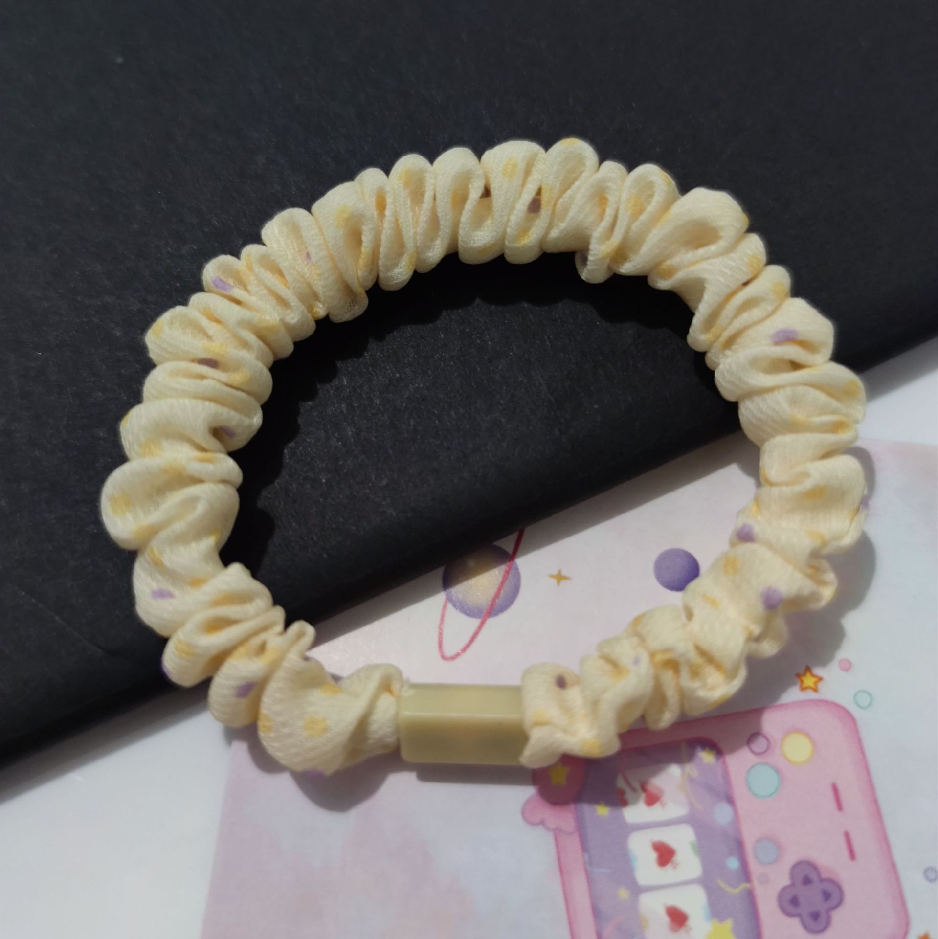 Polka dot diy small intestine hair ring