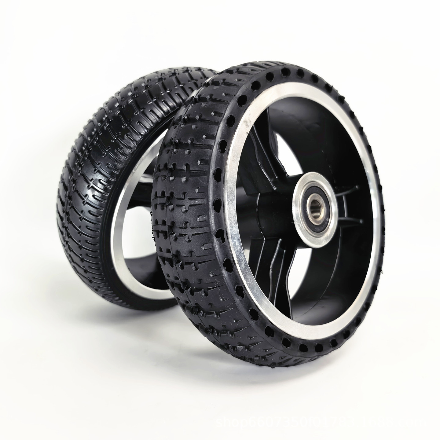 6.5inch Electric scooter robot amusement car bumper car wheel 6.5x45 honeycomb solid tire complete wheel