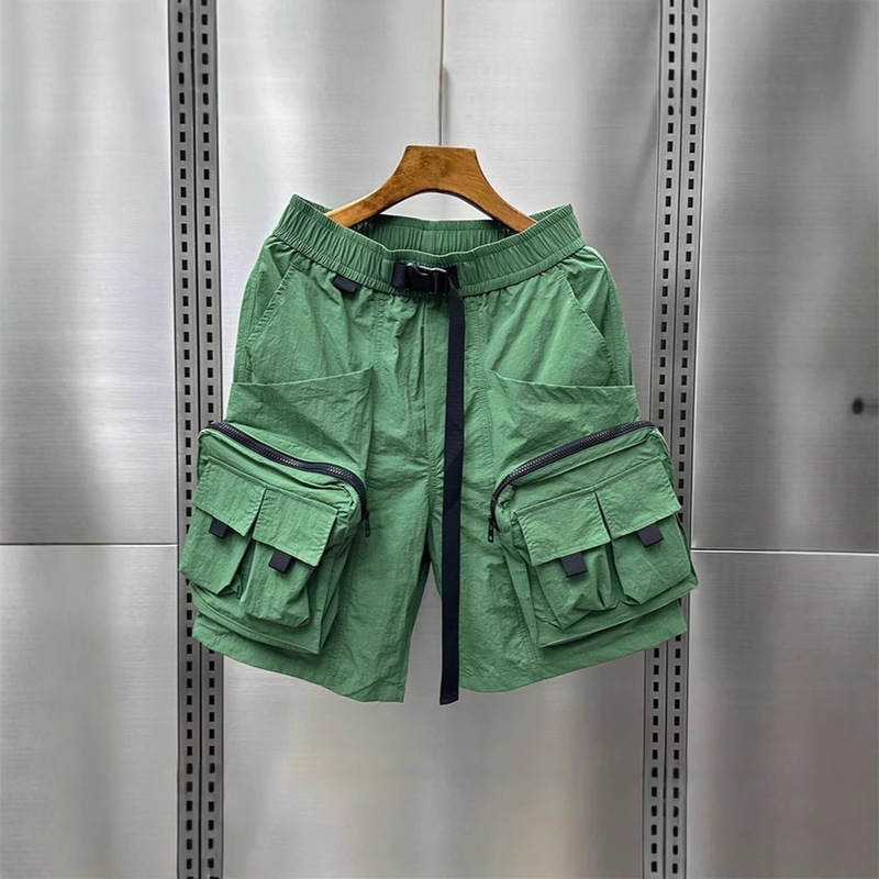 American Retro Summer Multi-Pocket Cargo Shorts Unisex Trendy Knee-Length Quick-Dry Straight Slim Versatile Loose American Retro Summer Multi-Pocket Cargo Shorts Unisex Trendy Knee-Length Quick-Dry Straight Slim Versatile Loose