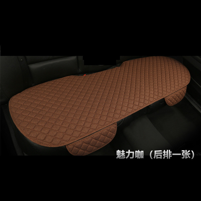 Seat cushion, seat cover – Universal Linen Universal - square-linen-charming-coffee-one-rear-row-standard