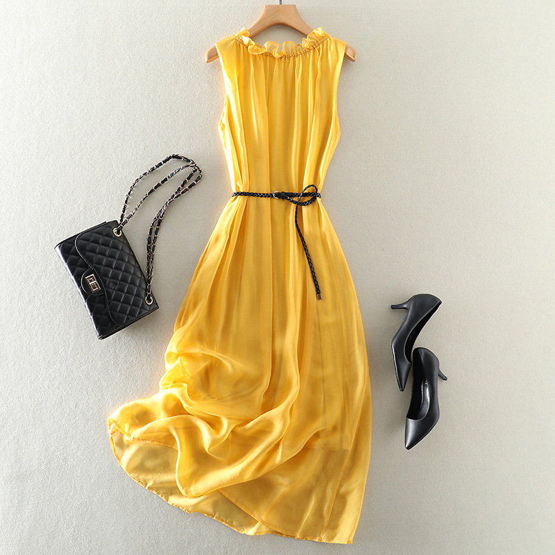 Sleeveless Round Neck Beach Dress